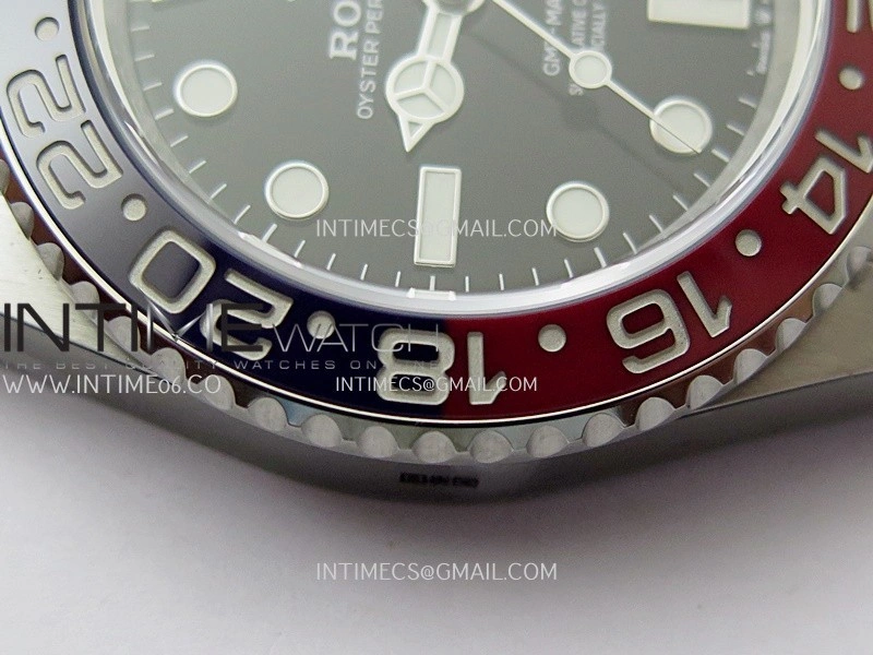 GMT-Master II 126710 BLRO Blue Red Ceramic ARF 1:1 Best Edition Black Dial On Jubilee Bracelet DD3285 CHS