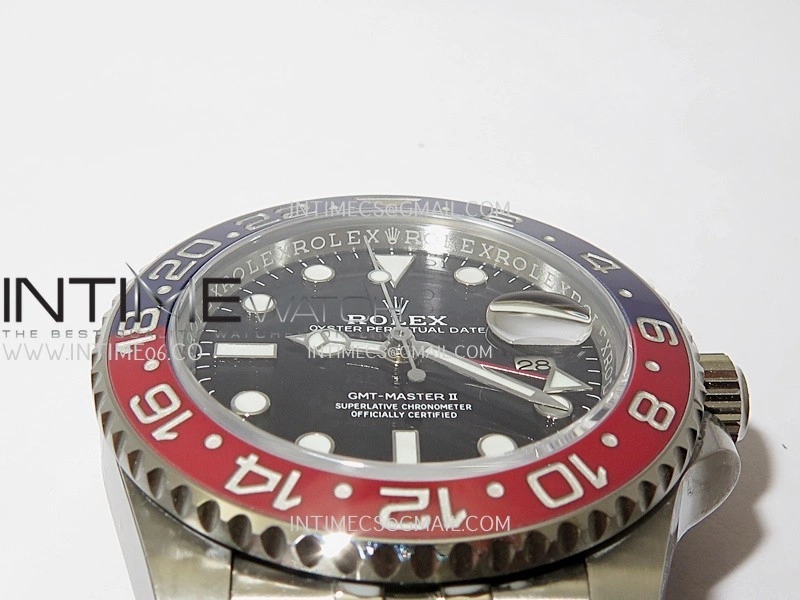 GMT-Master II 126710 BLRO Blue Red Ceramic ARF 1:1 Best Edition Black Dial On Jubilee Bracelet DD3285 CHS