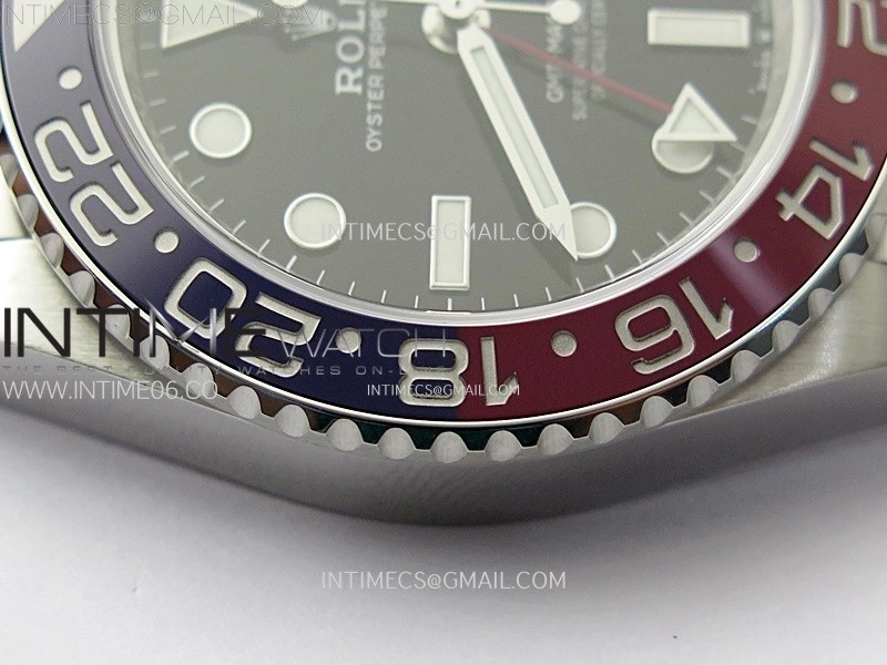 GMT-Master II V2 126710 BLRO Blue Red Ceramic AR+F 1:1 Best Edition Black Dial on Jubilee Bracelet DD3285 CHS