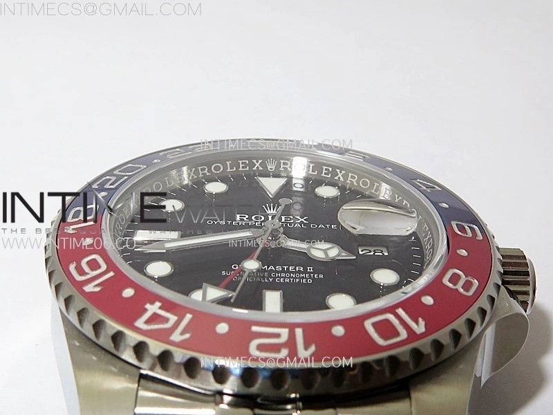 GMT-Master II V2 126710 BLRO Blue Red Ceramic AR+F 1:1 Best Edition Black Dial on Jubilee Bracelet DD3285 CHS