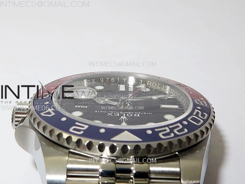 GMT-Master II V2 126710 BLRO Blue Red Ceramic AR+F 1:1 Best Edition Black Dial on Jubilee Bracelet DD3285 CHS