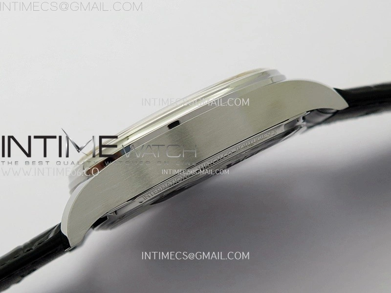 Portuguese Real PR IW501704 SS APSF 1:1 Best Edition Blue Dial On Black Leather Strap A52010