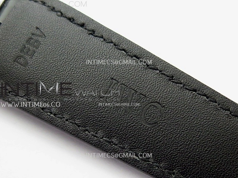 Portuguese Real PR IW501704 SS APSF 1:1 Best Edition Blue Dial On Black Leather Strap A52010