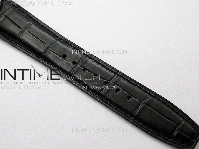 Portuguese Real PR IW501705 SS APSF 1:1 Best Edition Gold Dial On Black Leather Strap A52010
