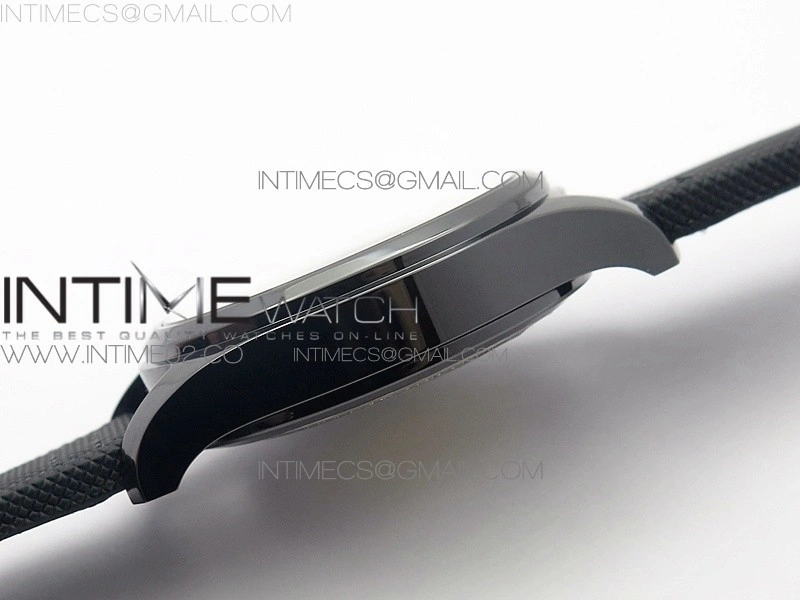 Big Pilot Real PR IW502003 Real Ceramic AZF 1:1 Best Edition on Black Calfskin Strap A51111
