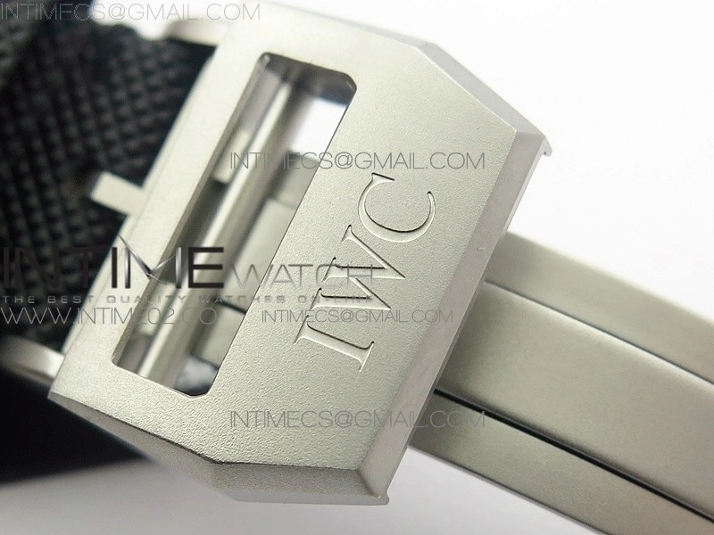 Big Pilot Real PR IW502003 Real Ceramic AZF 1:1 Best Edition on Black Calfskin Strap A51111