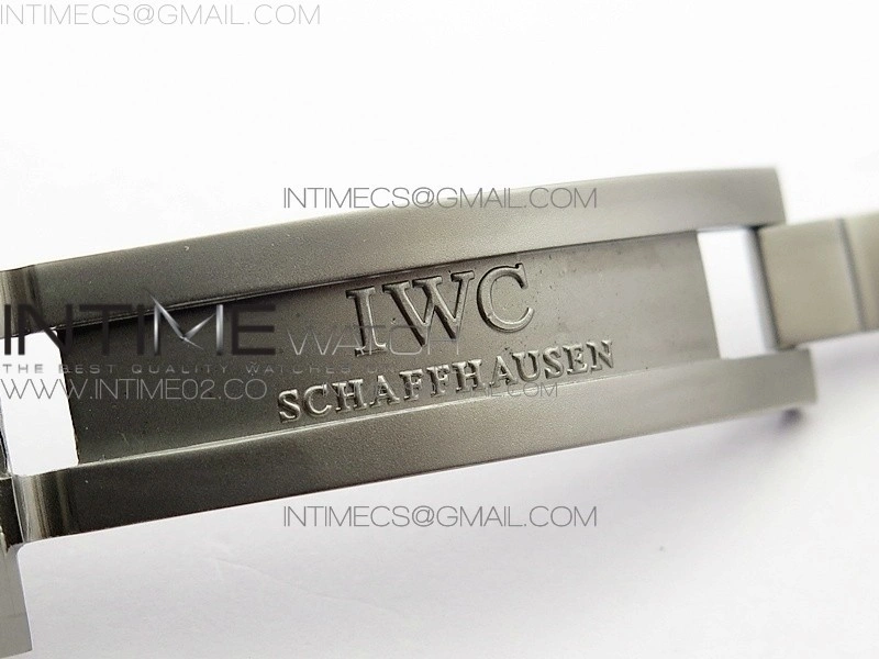 Big Pilot Real PR IW502003 Real Ceramic AZF 1:1 Best Edition on Black Calfskin Strap A51111