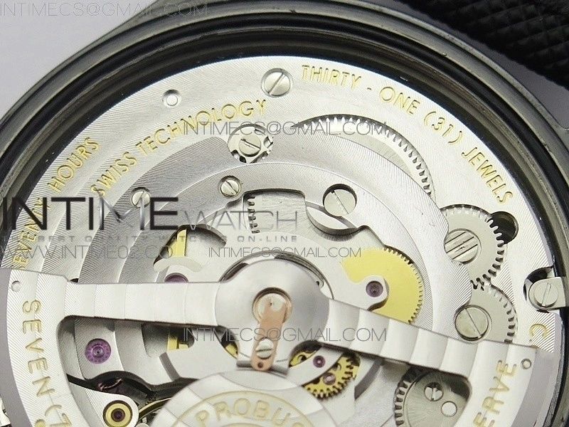 Big Pilot Real PR IW502003 Real Ceramic AZF 1:1 Best Edition on Black Calfskin Strap A51111