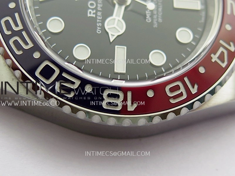 GMT-Master II 126710 BLRO Blue Red 904L SS Clean Plus 1:1 Best Edition Black Dial On Jubilee Bracelet DD3285 CHS