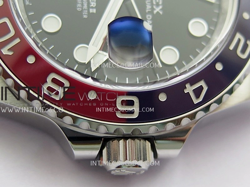 GMT-Master II 126710 BLRO Blue Red 904L SS Clean Plus 1:1 Best Edition Black Dial On Jubilee Bracelet DD3285 CHS