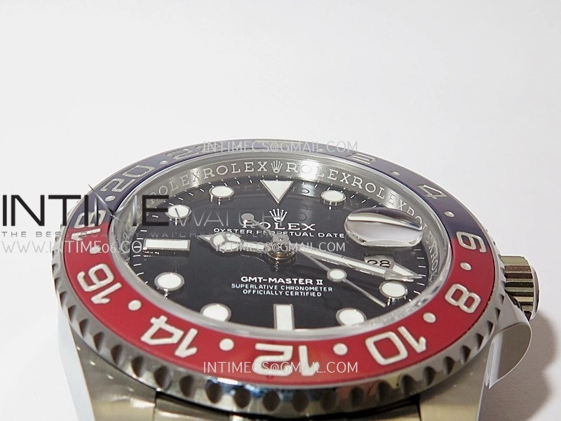 GMT-Master II 126710 BLRO Blue Red 904L SS Clean Plus 1:1 Best Edition Black Dial On Jubilee Bracelet DD3285 CHS