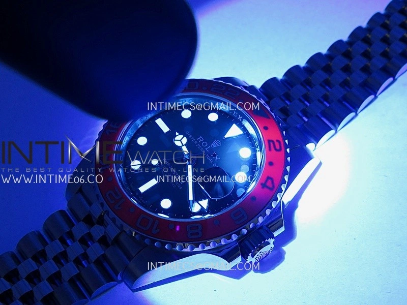 GMT-Master II 126710 BLRO Blue Red 904L SS Clean Plus 1:1 Best Edition Black Dial On Jubilee Bracelet DD3285 CHS