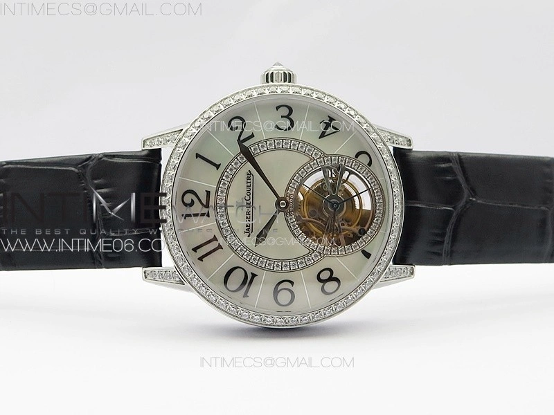 Rendez-Vous Tourbillon SS RMSF Best Edition White Dial on Black Leather Strap