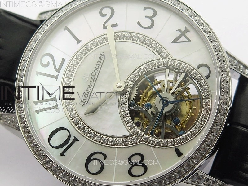 Rendez-Vous Tourbillon SS RMSF Best Edition White Dial on Black Leather Strap