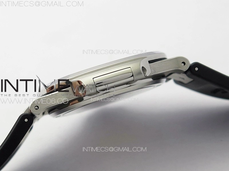 Nautilus Jumbo 5711 Super Replication PPF 1:1 Best Edition White Textured Dial on Black Rubber Strap PPF324