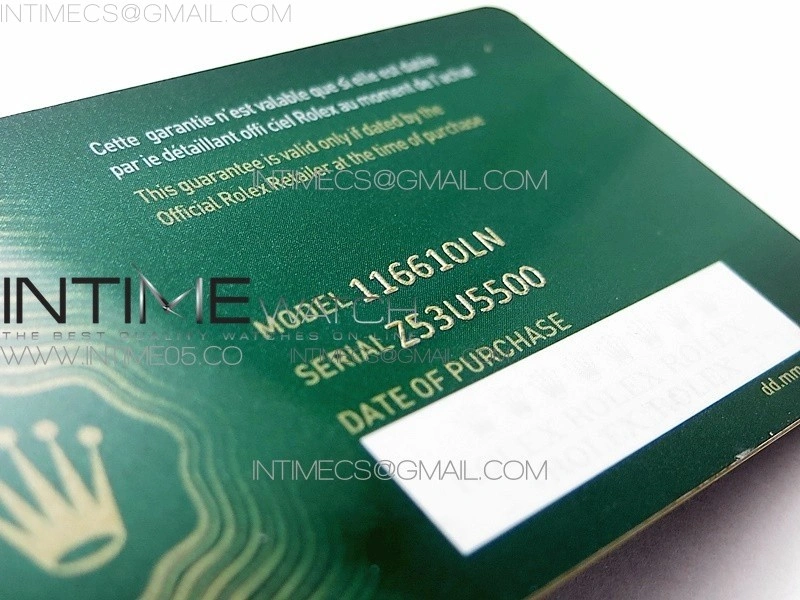 Rolex Papers New Version 1:1 Best Edition