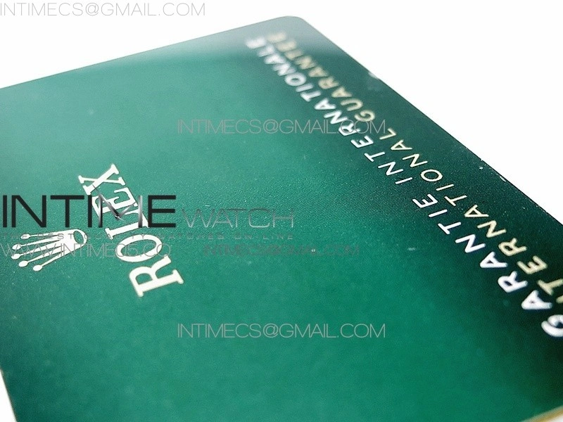 Rolex Warranty Card with tag 2020 Version