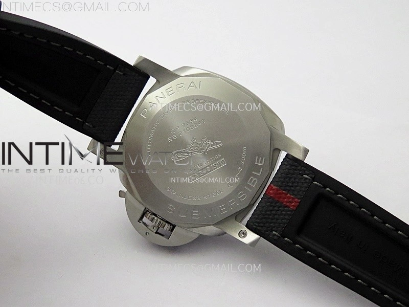PAM1579 Luna Rossa Submersible 42mm VSF 1:1 Best Edition White Dial On Black Fabric Strap P900