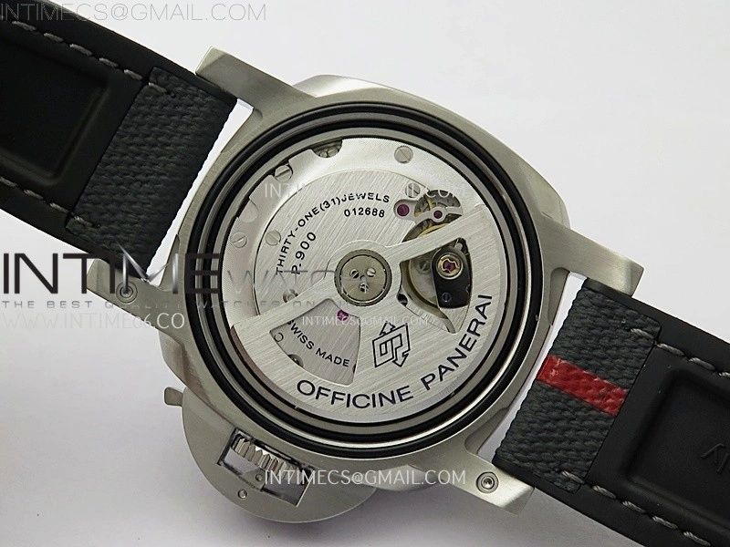 PAM1579 Luna Rossa Submersible 42mm VSF 1:1 Best Edition White Dial On Black Fabric Strap P900