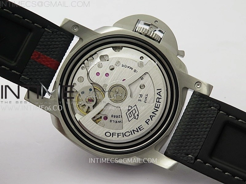 PAM1579 Luna Rossa Submersible 42mm VSF 1:1 Best Edition White Dial On Black Fabric Strap P900