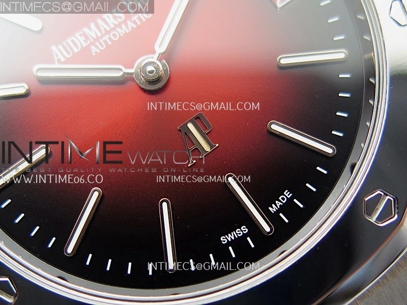 Royal Oak 16202XT 39mm Titanium ZF 1:1 Best Edition Red Dial On SS Bracelet A7121