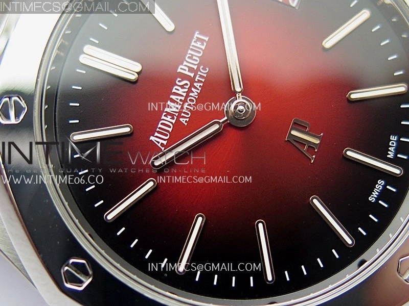 Royal Oak 16202XT 39mm Titanium ZF 1:1 Best Edition Red Dial On SS Bracelet A7121