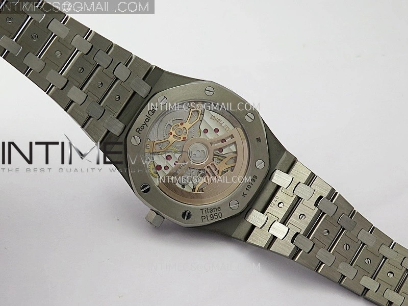 Royal Oak 16202XT 39mm Titanium ZF 1:1 Best Edition Red Dial On SS Bracelet A7121