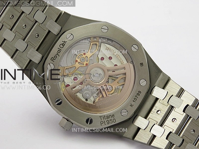 Royal Oak 16202XT 39mm Titanium ZF 1:1 Best Edition Red Dial On SS Bracelet A7121