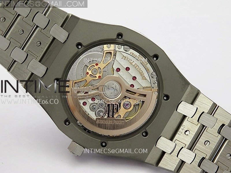 Royal Oak 16202XT 39mm Titanium ZF 1:1 Best Edition Red Dial On SS Bracelet A7121