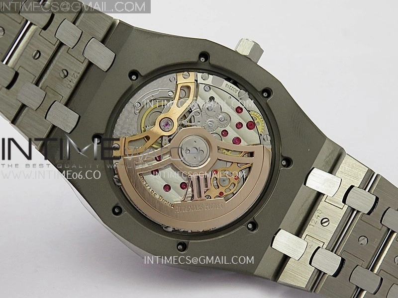 Royal Oak 16202XT 39mm Titanium ZF 1:1 Best Edition Red Dial On SS Bracelet A7121