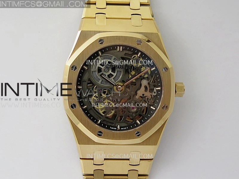 Royal Oak 16204 RG ZF 1:1 Best Edition Skeleton Dial on SS Bracelet A2121