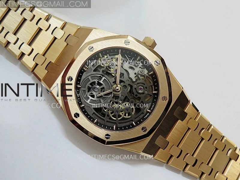 Royal Oak 16204 RG ZF 1:1 Best Edition Skeleton Dial on SS Bracelet A2121