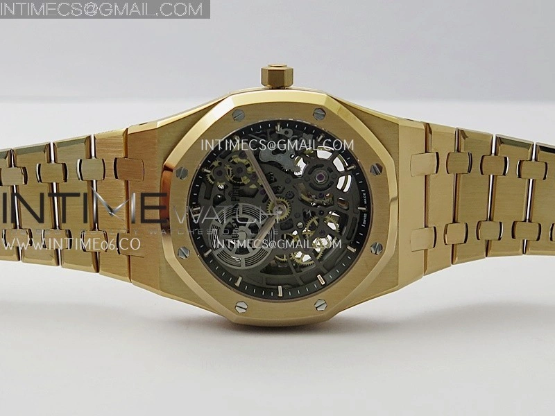Royal Oak 16204 RG ZF 1:1 Best Edition Skeleton Dial on SS Bracelet A2121