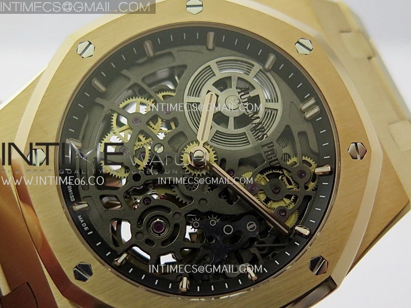 Royal Oak 16204 RG ZF 1:1 Best Edition Skeleton Dial on SS Bracelet A2121