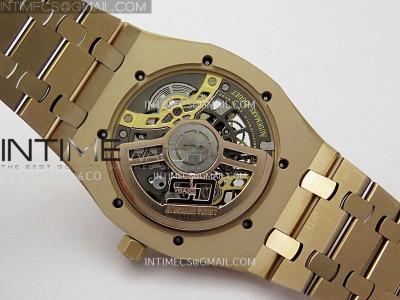 Royal Oak 16204 RG ZF 1:1 Best Edition Skeleton Dial on SS Bracelet A2121