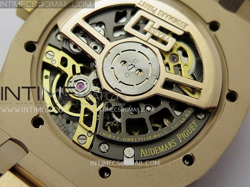Royal Oak 16204 RG ZF 1:1 Best Edition Skeleton Dial on SS Bracelet A2121