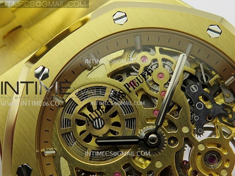 Royal Oak 16204 YG ZF 1:1 Best Edition Skeleton Dial on SS Bracelet A2121