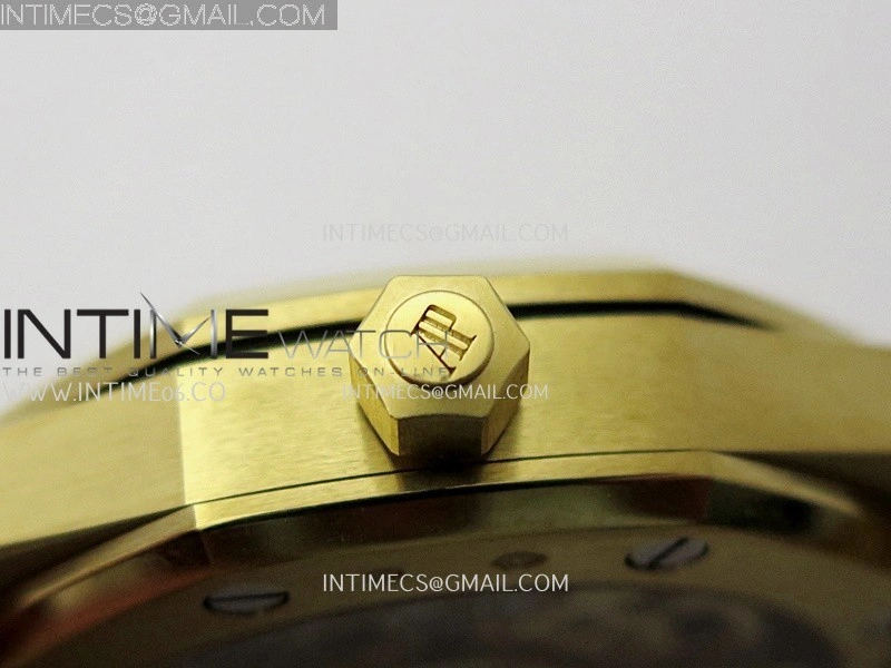 Royal Oak 16204 YG ZF 1:1 Best Edition Skeleton Dial on SS Bracelet A2121