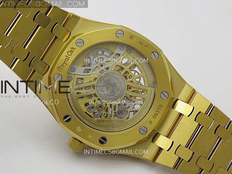 Royal Oak 16204 YG ZF 1:1 Best Edition Skeleton Dial on SS Bracelet A2121