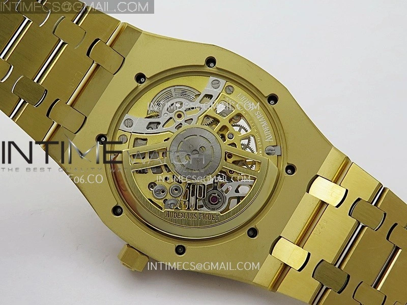 Royal Oak 16204 YG ZF 1:1 Best Edition Skeleton Dial on SS Bracelet A2121