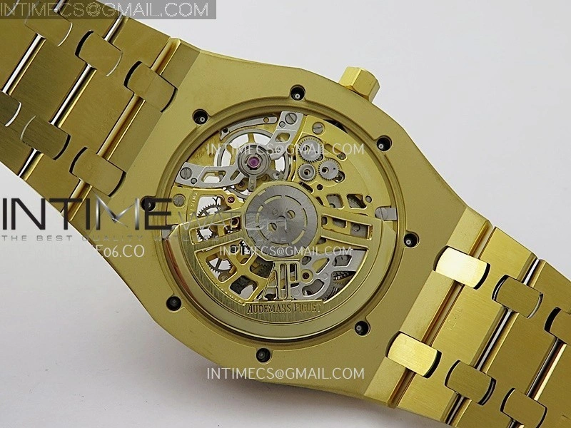 Royal Oak 16204 YG ZF 1:1 Best Edition Skeleton Dial on SS Bracelet A2121