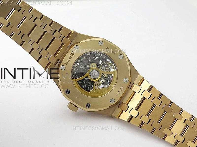 Royal Oak 41mm 15407 RG ZF 1:1 Best Edition Skeleton Dial on RG Bracelet A3132