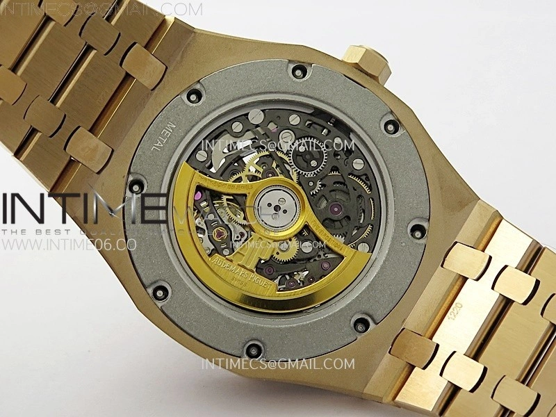 Royal Oak 41mm 15407 RG ZF 1:1 Best Edition Skeleton Dial on RG Bracelet A3132