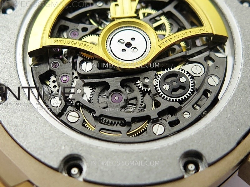 Royal Oak 41mm 15407 RG ZF 1:1 Best Edition Skeleton Dial on RG Bracelet A3132