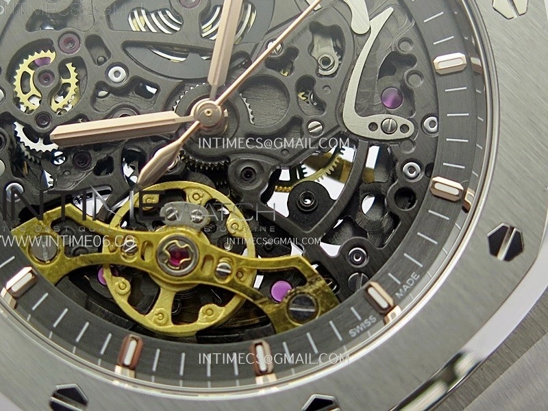 Royal Oak 41mm 15407 SS ZF 1:1 Best Edition Skeleton Dial on SS Bracelet A3132