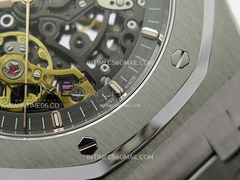 Royal Oak 41mm 15407 SS ZF 1:1 Best Edition Skeleton Dial on SS Bracelet A3132
