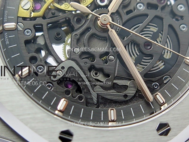 Royal Oak 41mm 15407 SS ZF 1:1 Best Edition Skeleton Dial on SS Bracelet A3132