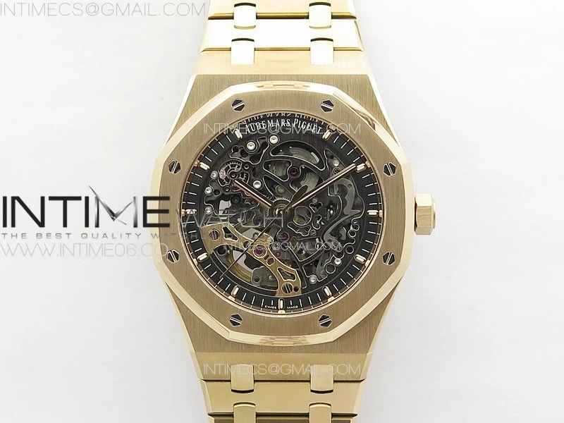Royal Oak 41mm Openworked 15407 RG APSF 1:1 Best Edition on RG Bracelet A3132