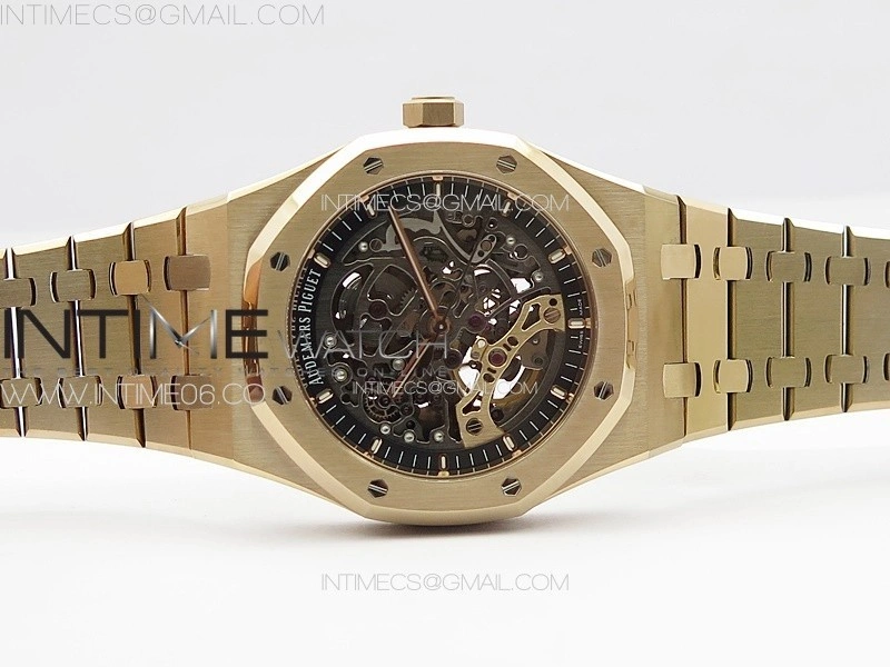 Royal Oak 41mm Openworked 15407 RG APSF 1:1 Best Edition on RG Bracelet A3132