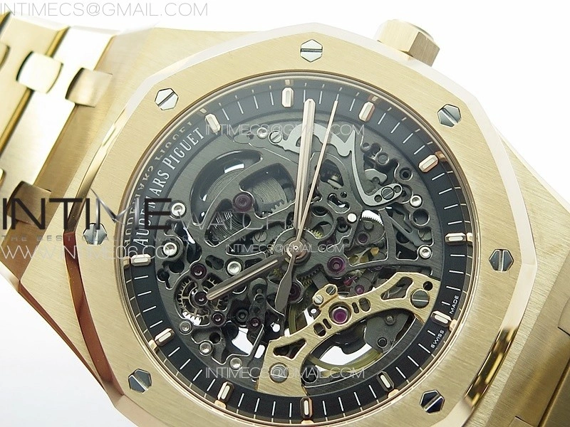 Royal Oak 41mm Openworked 15407 RG APSF 1:1 Best Edition on RG Bracelet A3132